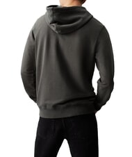CALVIN KLEIN CK JEANS Hoodie mit gesticktem Logo gewaschenes Schwarz - Sweatshirts Herren - 2