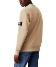 CALVIN KLEIN CK JEANS Sweatshirt mit Rundhalsausschnitt aus Baumwolle blasses Khaki - Sweatshirts Herren - 2
