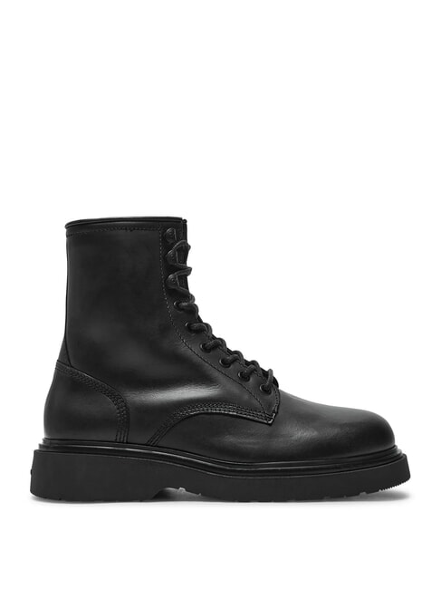 CK Schn&uuml;rstiefeletten aus Leder ck schwarz - Herrenschuhe