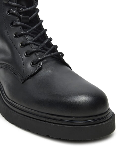 CK Schn&uuml;rstiefeletten aus Leder ck schwarz - Herrenschuhe
