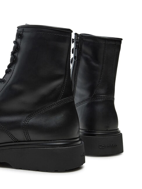 CK Schn&uuml;rstiefeletten aus Leder ck schwarz - Herrenschuhe