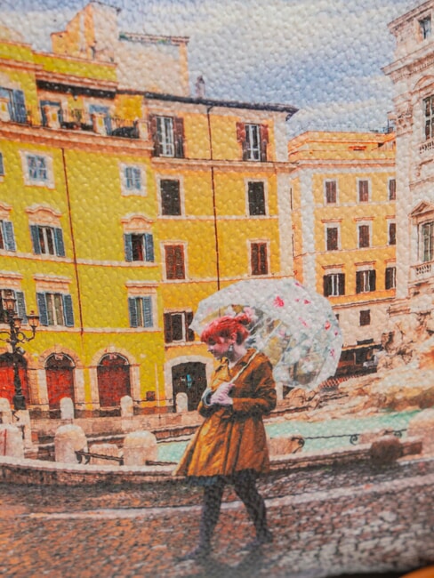 YESBAG Schulterriemen Regenbogen Rom - Damentaschen