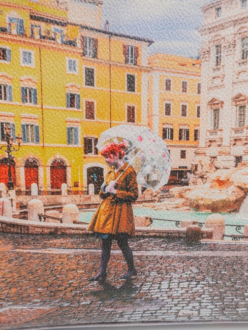 YESBAG Bedruckte Umh&auml;ngetasche Regenbogen Rom - Damentaschen