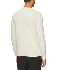 CALVIN KLEIN CK Pullover mit Rundhalsausschnitt und normaler Passform Vanilleeis - Herrenpullover - 2