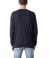 CALVIN KLEIN CK Pullover mit Rundhalsausschnitt und normaler Passform - Herrenpullover