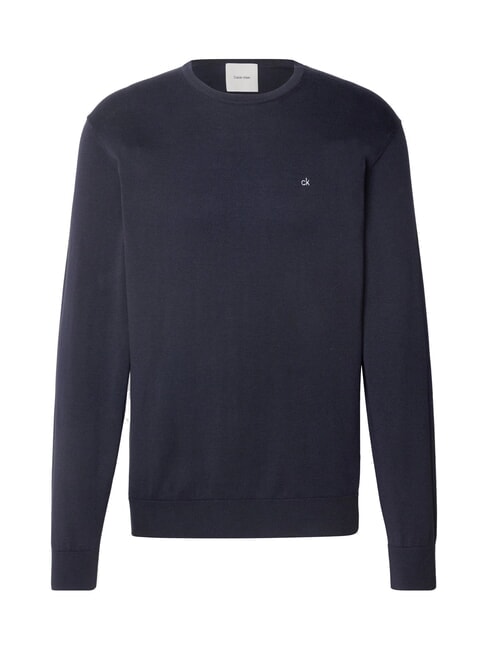 CK Pullover mit Rundhalsausschnitt und normaler Passform Nachthimmel - Herrenpullover