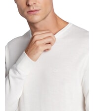 CALVIN KLEIN SUPERIOR WOOL Pullover aus Wolle mit Rundhalsausschnitt Reiher - Herrenpullover - 3