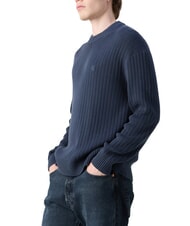 CALVIN KLEIN CK JEANS Pullover mit Rundhalsausschnitt und normaler Passform Tinte - Herrenpullover - 3