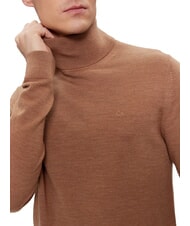 CALVIN KLEIN CK Slim-Fit-Rollkragenpullover aus Wolle Travertin-Heide - Herrenpullover - 3