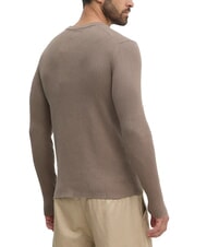 CALVIN KLEIN CK JEANS Slim Fit gerippter Pullover mit Rundhalsausschnitt Falke - Herrenpullover - 2