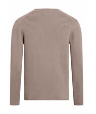 CALVIN KLEIN CK JEANS Slim Fit gerippter Pullover mit Rundhalsausschnitt Falke - Herrenpullover - 5