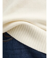 CALVIN KLEIN CK JEANS Oversize-Pullover mit Rundhalsausschnitt Elfenbein - Herrenpullover - 5