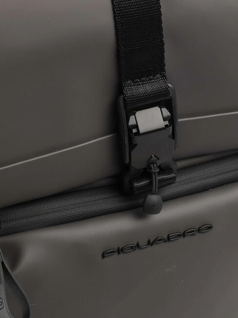 CORNER SPECIALE GOMMATO Rolltop-Laptop-Rucksack GRAU - PC-Rucks&auml;cke