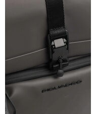 PIQUADRO CORNER SPECIALE GOMMATO Rolltop-Laptop-Rucksack GRAU - PC-Rucks&auml;cke - 3