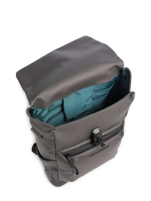 CORNER SPECIALE GOMMATO Rolltop-Laptop-Rucksack GRAU - PC-Rucks&auml;cke