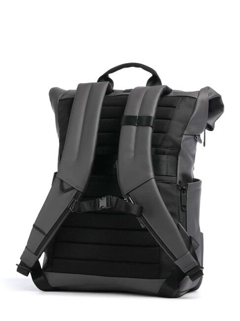 CORNER SPECIALE GOMMATO Rolltop-Rucksack f&uuml;r 15,6-Zoll-Laptop GRAU - PC-Rucks&auml;cke
