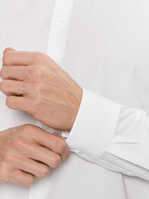 CK Stretchhemd, normale Passform strahlendes Wei&szlig; - Herrenhemden