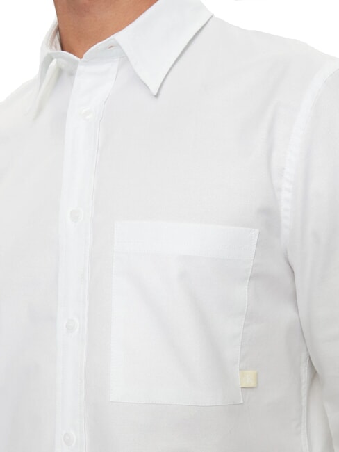 CK JEANS Slim Fit Langarmhemd aus Baumwolle strahlendes Wei&szlig; - Herrenhemden