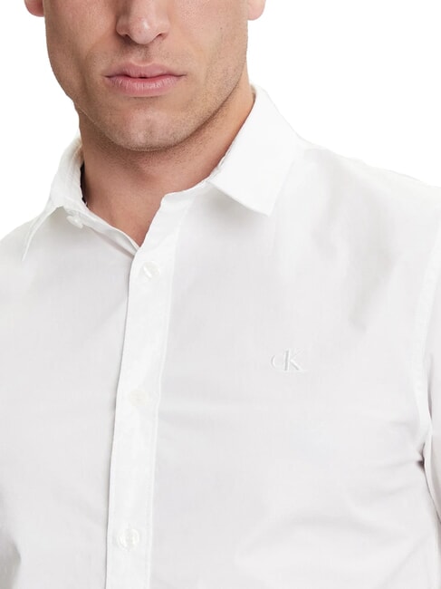 CK JEANS Slim Fit Stretch-Langarmhemd strahlendes Wei&szlig; - Herrenhemden