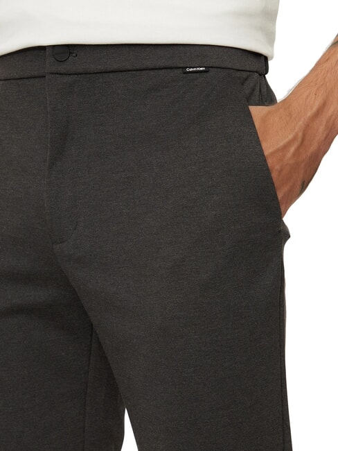 CK Slim-Fit-Hose mit elastischem Bund dunkelgrau meliert - Hosen Herren