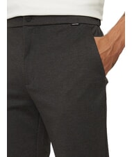 CALVIN KLEIN CK Slim-Fit-Hose mit elastischem Bund dunkelgrau meliert - Hosen Herren - 3