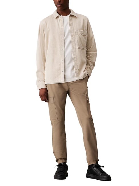 CK JEANS Cargo-Jogginghose aus Stretch gestromt - Herrenjeans