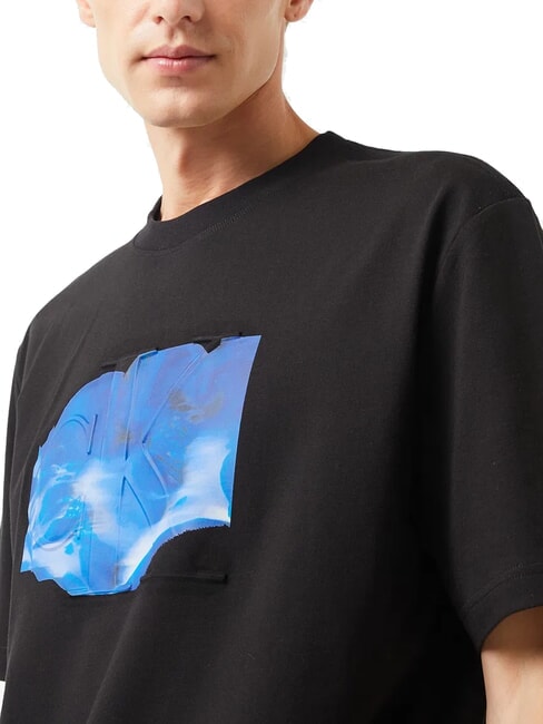 CK JEANS Kurz&auml;rmliges T-Shirt mit Euphoric-Pr&auml;gung ck schwarz - Herren-T-Shirts