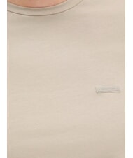 CALVIN KLEIN CK Slim Fit Stretch-Kurzarm-T-Shirt Steinbeige - Herren-T-Shirts - 3