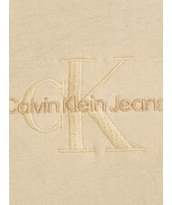 CALVIN KLEIN CK JEANS Gewaschenes Monolog-Kurzarm-T-Shirt blasses Khaki - Herren-T-Shirts - 3