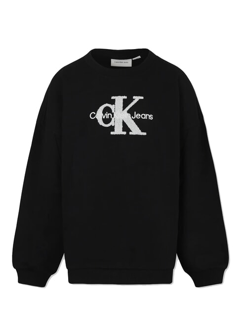 CK KIDS Sweatshirt mit Rundhalsausschnitt und Sherpa-Logo ck schwarz - Sweatshirts Kinder
