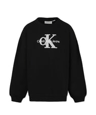 CALVIN KLEIN CK KIDS Sweatshirt mit Rundhalsausschnitt und Sherpa-Logo ck schwarz - Sweatshirts Kinder - 4