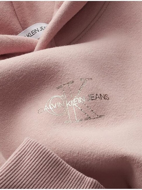 CK KIDS Hoodie mit Metallic-Logo zarte Rosen - Sweatshirts Kinder