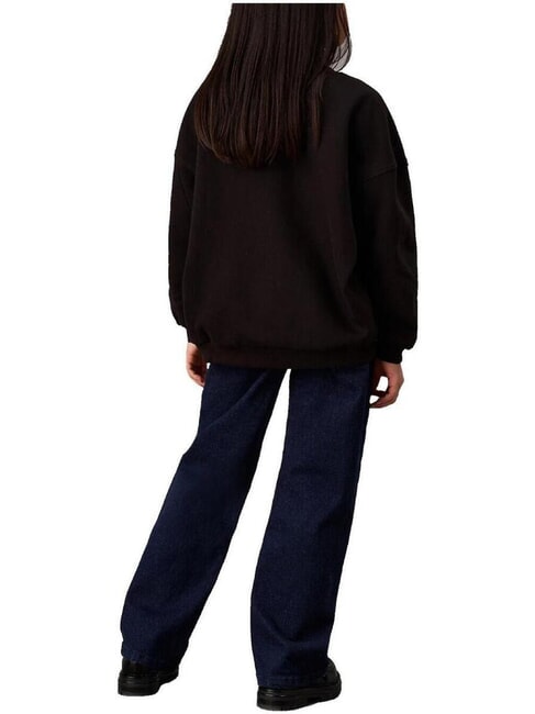 CK KIDS Sweatshirt mit Rundhalsausschnitt und Sherpa-Logo ck schwarz - Sweatshirts Kinder