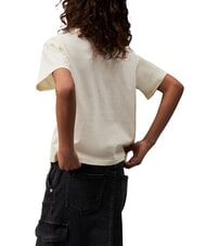 CALVIN KLEIN CK KIDS Kurzarm-T-Shirt mit Glitzer-Logo - Kinder-T-Shirt