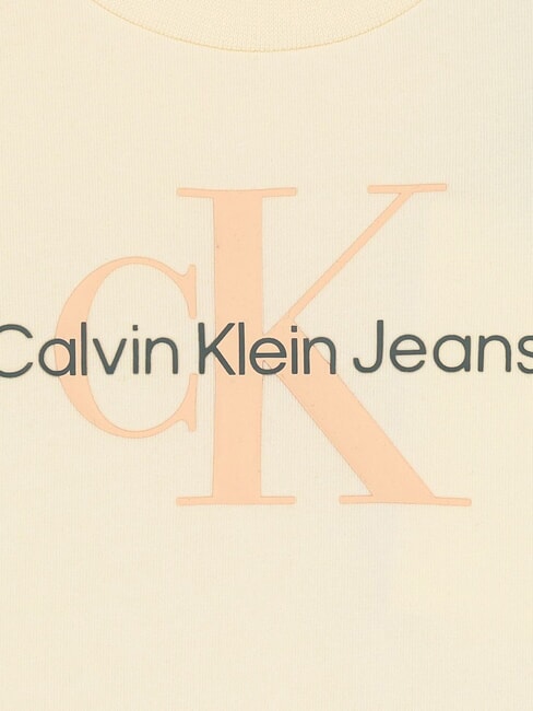 CK KIDS Kurzarm-T-Shirt mit Knopf Afterglow / Pink Sand Logo - Kinder-T-Shirt