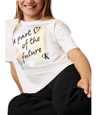CALVIN KLEIN CK KIDS Kurzarm-T-Shirt mit Aufdruck Elfenbein - Kinder-T-Shirt - 3