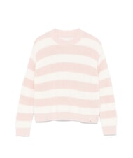 CALVIN KLEIN CK KIDS Gestreifter Pullover mit Rundhalsausschnitt Pfirsichpeitsche - Kinderpullover - 3