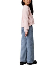 CALVIN KLEIN CK KIDS Relaxed Fit Jeans mit weitem Bein f&uuml;r M&auml;dchen - Kinderhosen
