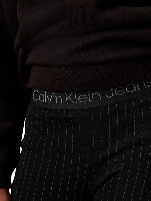 CK KIDS Nadelstreifenhose mit hoher Taille f&uuml;r M&auml;dchen ck schwarz - Kinderhosen