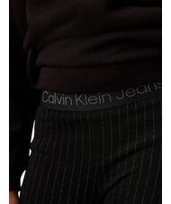 CALVIN KLEIN CK KIDS Nadelstreifenhose mit hoher Taille f&uuml;r M&auml;dchen ck schwarz - Kinderhosen - 4