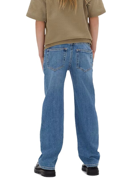 CK KIDS Wide Leg Jeans f&uuml;r Kinder gewaschener blauer Held - Kinderhosen