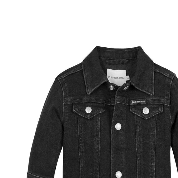 CK KIDS Baby-Jeansjacke gewaschenes Schwarz - Kinder Jacken