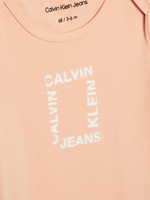 CK KIDS 2er-Set Babybodys rosa Sand / strahlendes Wei&szlig; - Strampler und Baby-Outfits