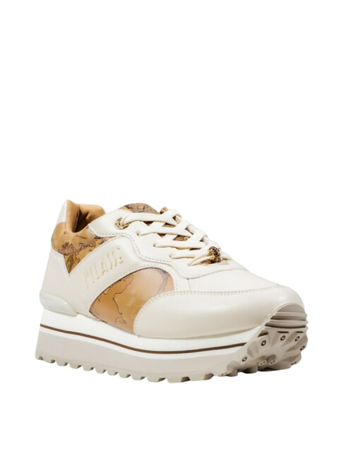 GEO JR Plateau-Sneaker gebrochenes Wei&szlig;/Geo-Beige - Damenschuhe