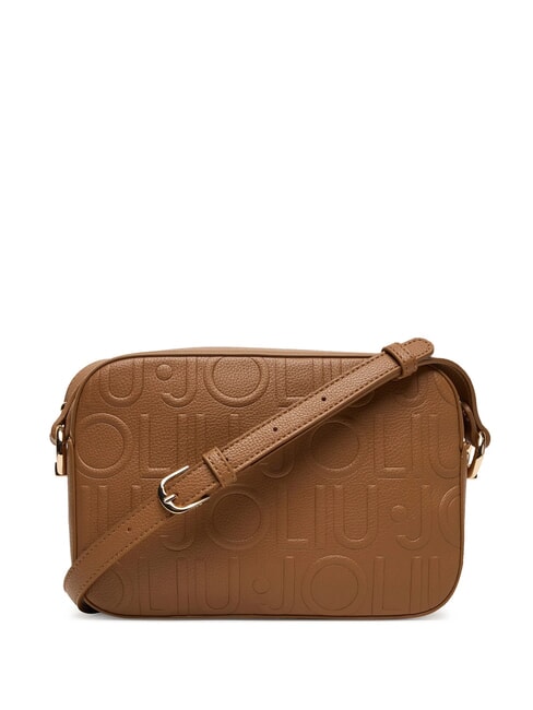 MANHATTAN Mittelgro&szlig;e Kameratasche mit gepr&auml;gtem Logo Wildleder- - Damentaschen