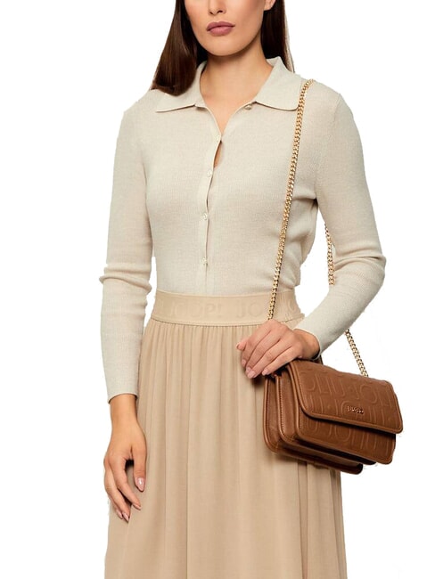 MANHATTAN Wandelbare Tasche mit Klappe Wildleder- - Damentaschen