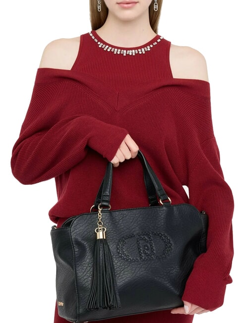 SAMIANA Mittelgro&szlig;e Handtasche mit Schultergurt SCHWARZ - Damentaschen