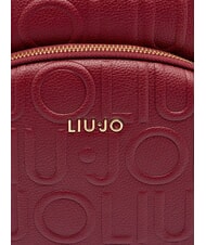 LIUJO MANHATTAN Mittelgro&szlig;er Rucksack mit gepr&auml;gtem Logo Rotwein - Damentaschen - 4