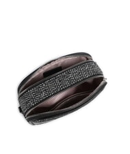 LIUJO RIDHI Mini-Umh&auml;ngetasche aus Fischgr&auml;tgewebe SCHWARZ - Damentaschen - 4