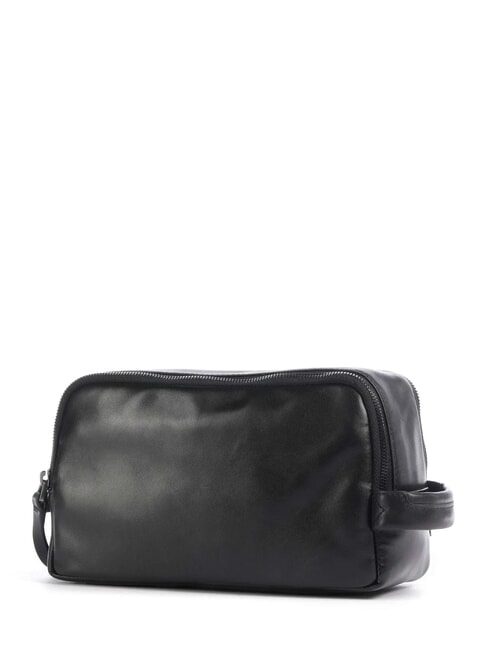 W136 Kosmetiktasche aus Leder Schwarz - Beauty-Case